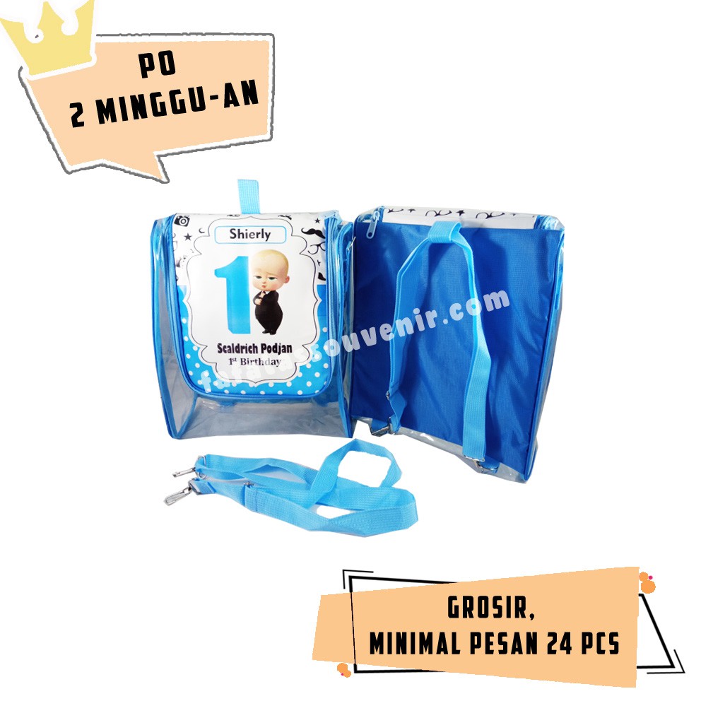 

TAS SOUVENIR RANSEL MIKA 3 IN 1 BABY BOSS/ Tas Ransel slempang Mika