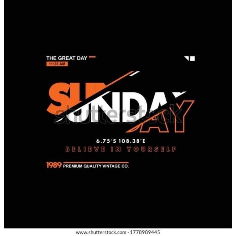 kaos pria distro terbaru t-shirt pria baju distro sunday