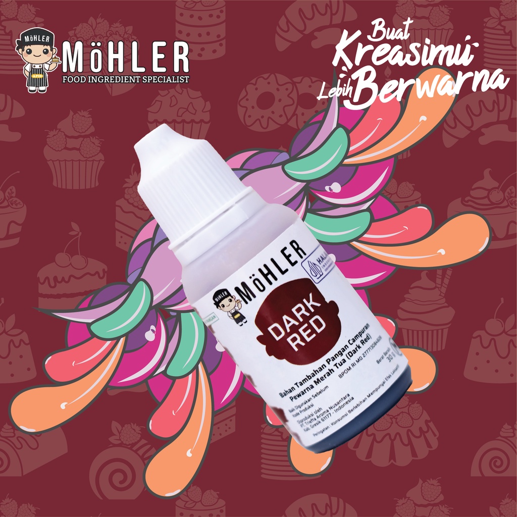 MOHLER Coloring Dark Red (KLIK KOMBO HEMAT UNTUK BELI 1 GRATIS 1)