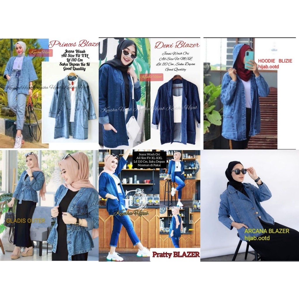 Britania Blazer Jeans Wanita Kuliah