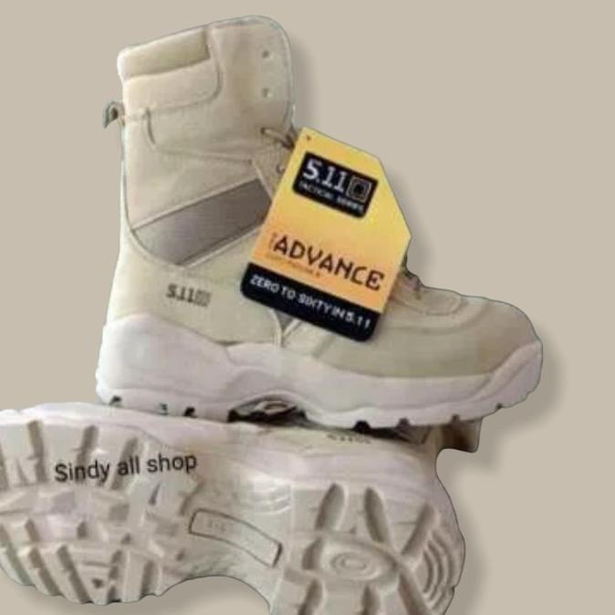 Sepatu Boots 511 Tactical Import 8 Inch - Hitam - Coklat Gurun