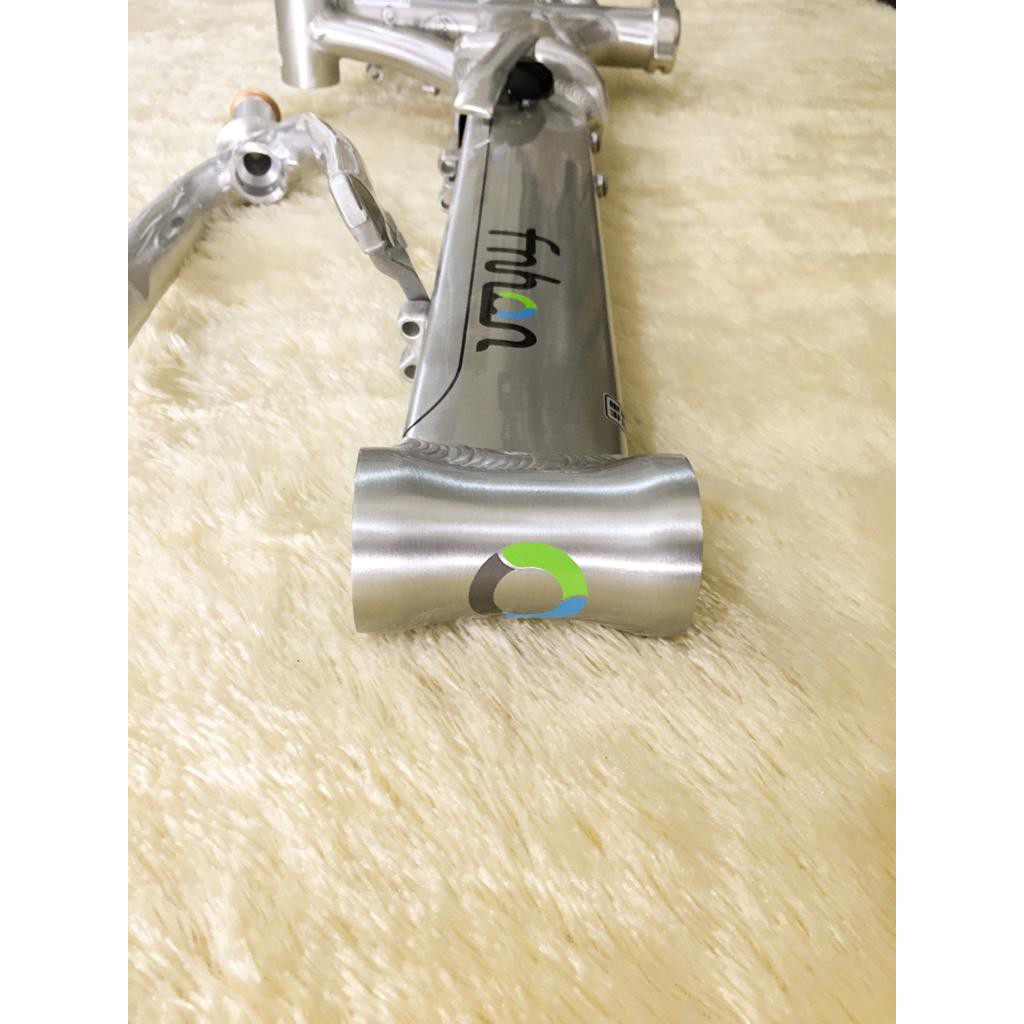 Frame Fork Fnhon Blast Silver Electric Chrome Very Rare Titanium Discbrake Db Disc 20 Inch Original