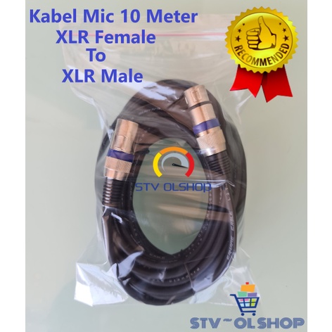 Kabel Mic 10 Meter Full / XLR Male To XLR Female new CANARE