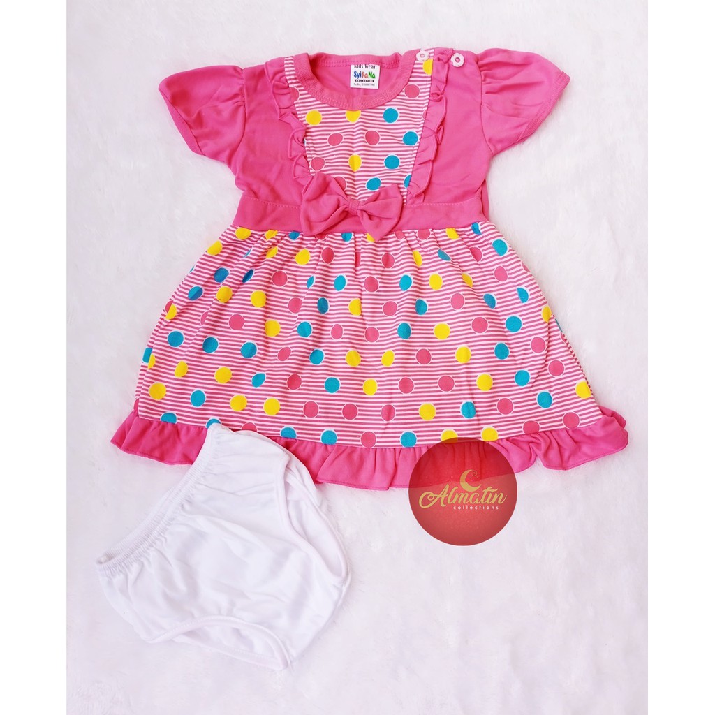 Setelan Baju Bayi Perempuan 3-18 Bulan / Dres Bayi Lucu