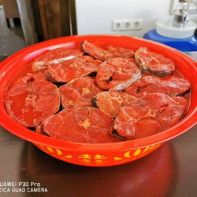 

Ikan tenggiri Asin / makau koi
