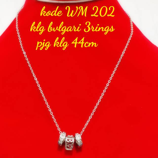 Set kalung+liontin asli titanium