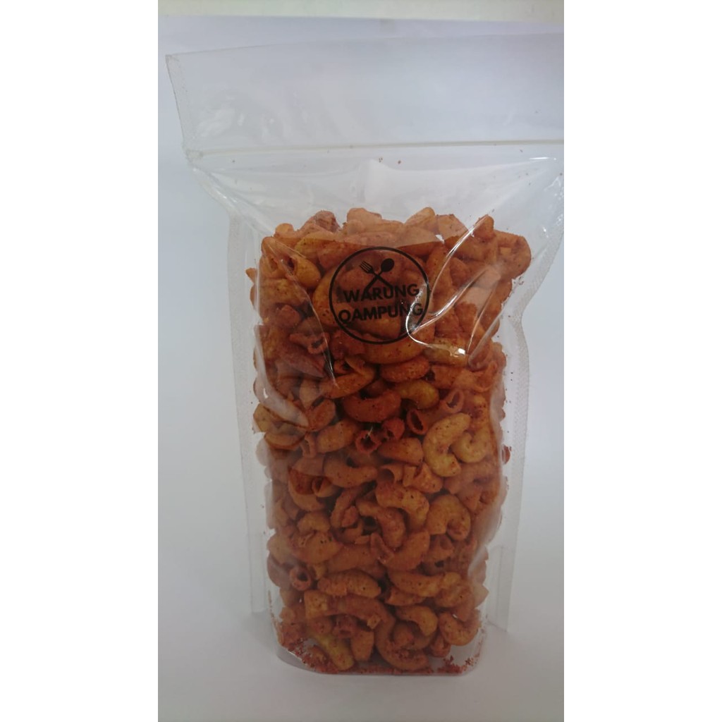 

Snack Camilan Makaroni Qampung 100gr | Standing Pouch Packing