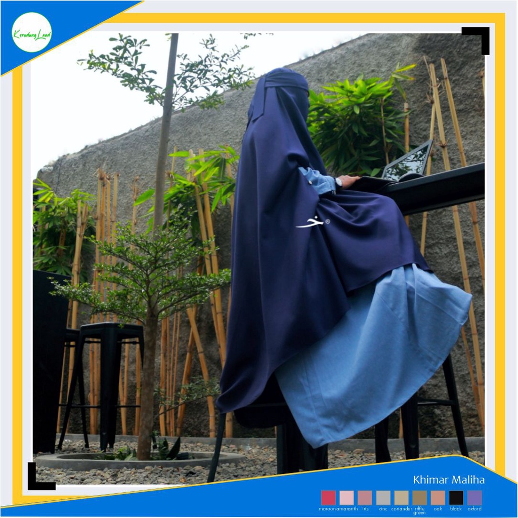 Maliha Khimar Syari Kerudung Hijab Niqab Khadijah Indonesia