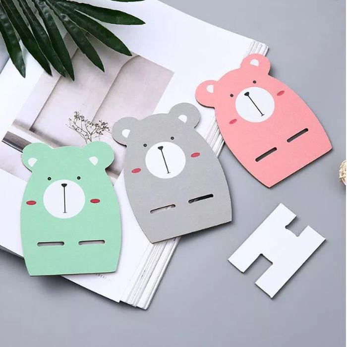 Phone Stand HP Holder Dudukan Holder Docking Stand HP Bahan Kayu Motif - SERIGALA Murah