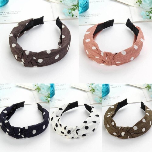 RB-BC001 Bandana Motif Bando Simpul Aksesoris Rambut Wanita Bando Ala Korean Style Import