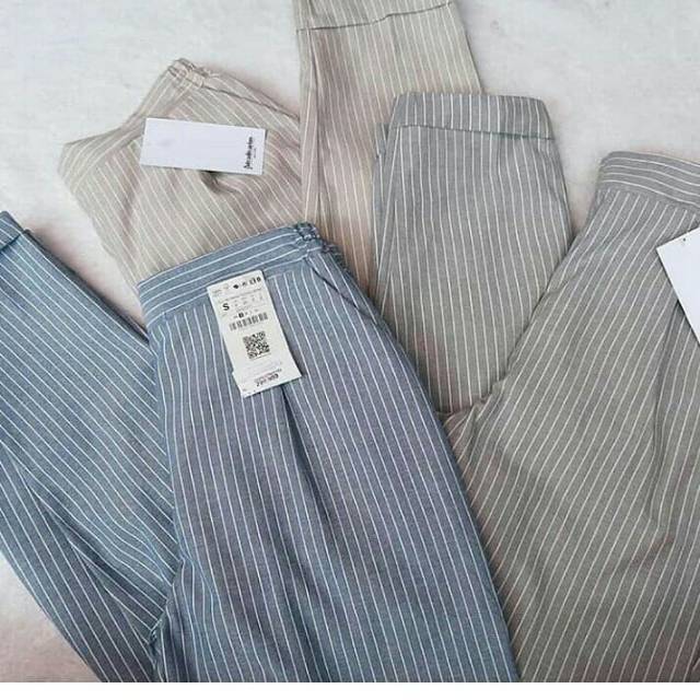 PANTS STRIPE STRADIVARIUS  TARTAN PANT BEST SEELERT BIG 