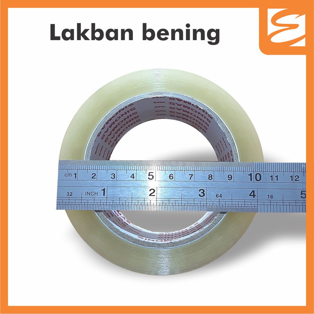 

Lakban Bening 2 inch x 90 yard (45mm x 90 yard)