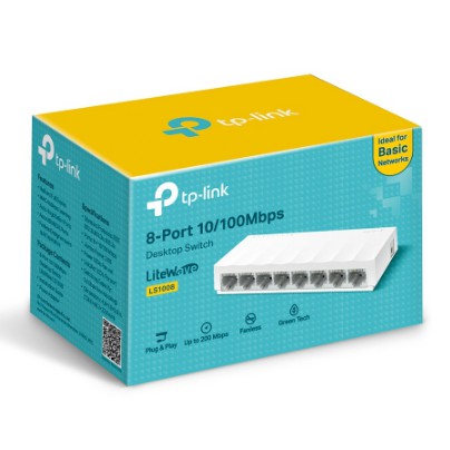 TP-LINK LS1008 8-Port 10/100Mbps Desktop Switch