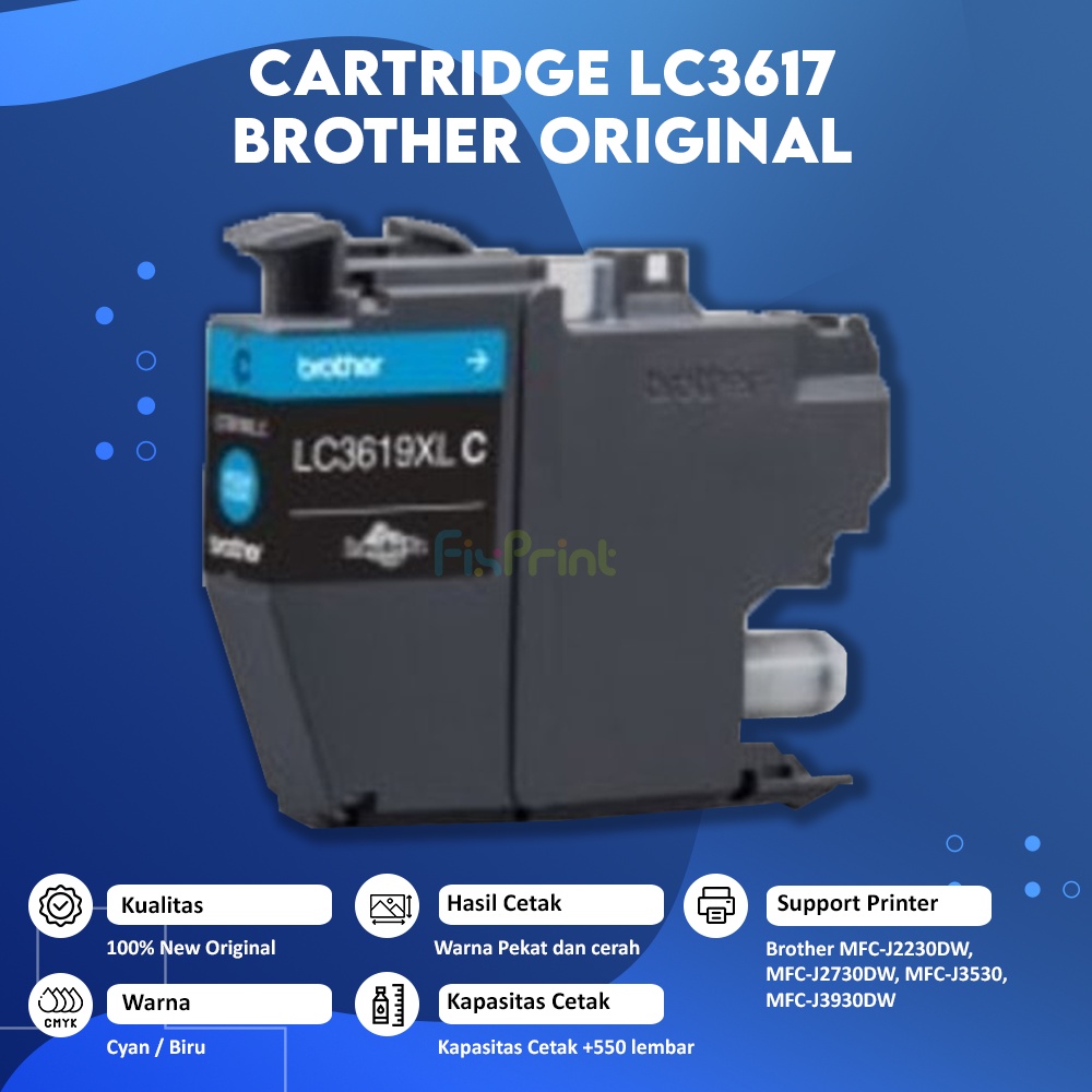 Cartridge Brother LC3617 Original Black Cyan Magenta Yellow