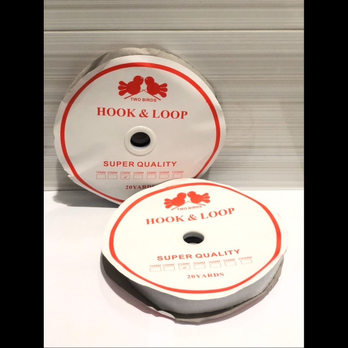 

Produk Velcro Tape 1 / Perekat 2.5 Cm / Hook & Loop Isi 20 Yards Berkualitas
