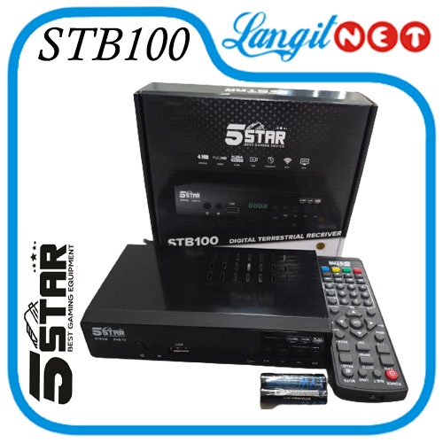 DVB T2 5STAR STB100 TV ANALOG KE TV DIGITAL