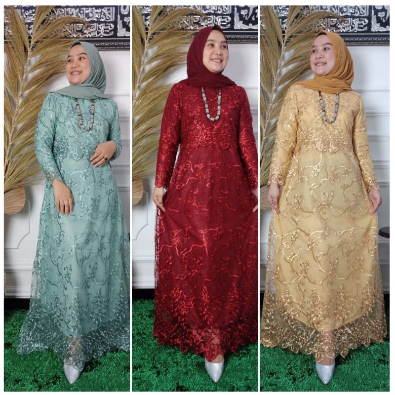 REALPICT GAMIS PESTA BUSUI FRIENDLY PREMIUM / GAMIS PESTA / GAMIS MEWAH / GAMIS 3D