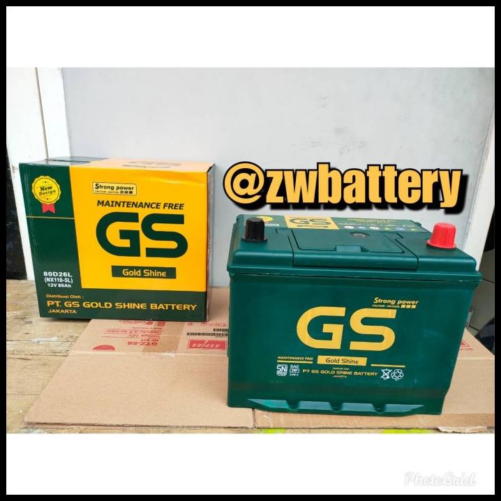 Aki 80D26L / Nx110-5L Gs Mf 12 Volt 80 Ampere