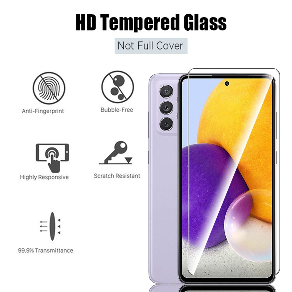 Paket Tempered Glass Layar Clear dan Tempered Glass Camera Samsung A72 2021