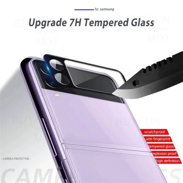 SAMSUNG GALAXY Z FLIP 4 5G FLIP 3 TEMPERED GLASS COVER SCREEN CAMERA