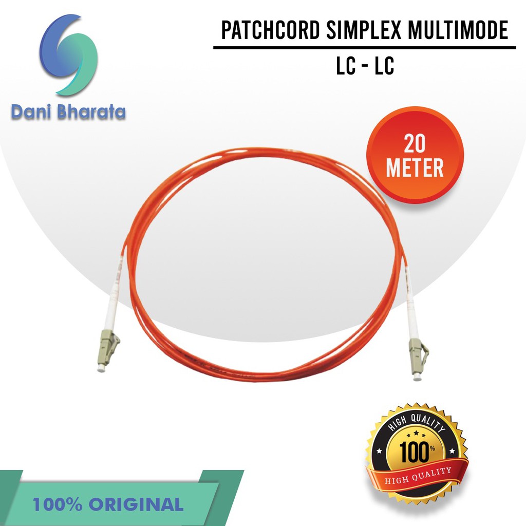 Patchcord Multimode LC LC Simplex 20Meter Fiber Optik Patchcord