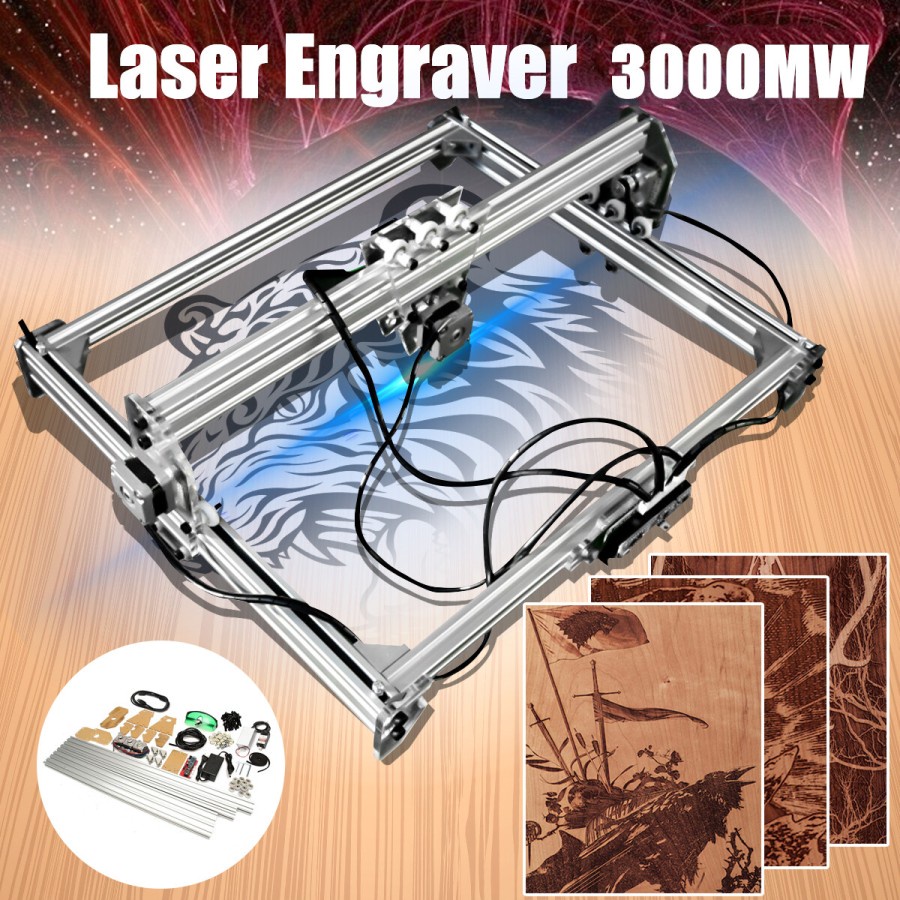 Mesin Laser engrafer laser cutting cnc laser mesin ukir 50Cm X 65Cm 3000MW