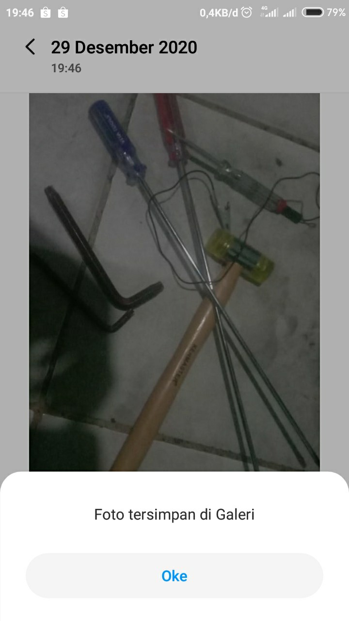 Kenmaster Palu Karet 25 Mm Gagang Kayu Kuning Nylon 2 Sisi