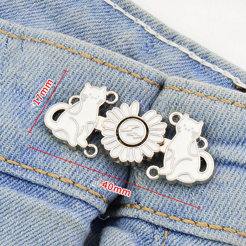 REBUY Rebuy Wanita Bros Perempuan Musim Panas Retro Hadiah Bunga Perhiasan Fashion Kelinci Kartun Logam Pengencang Pinggang Pin