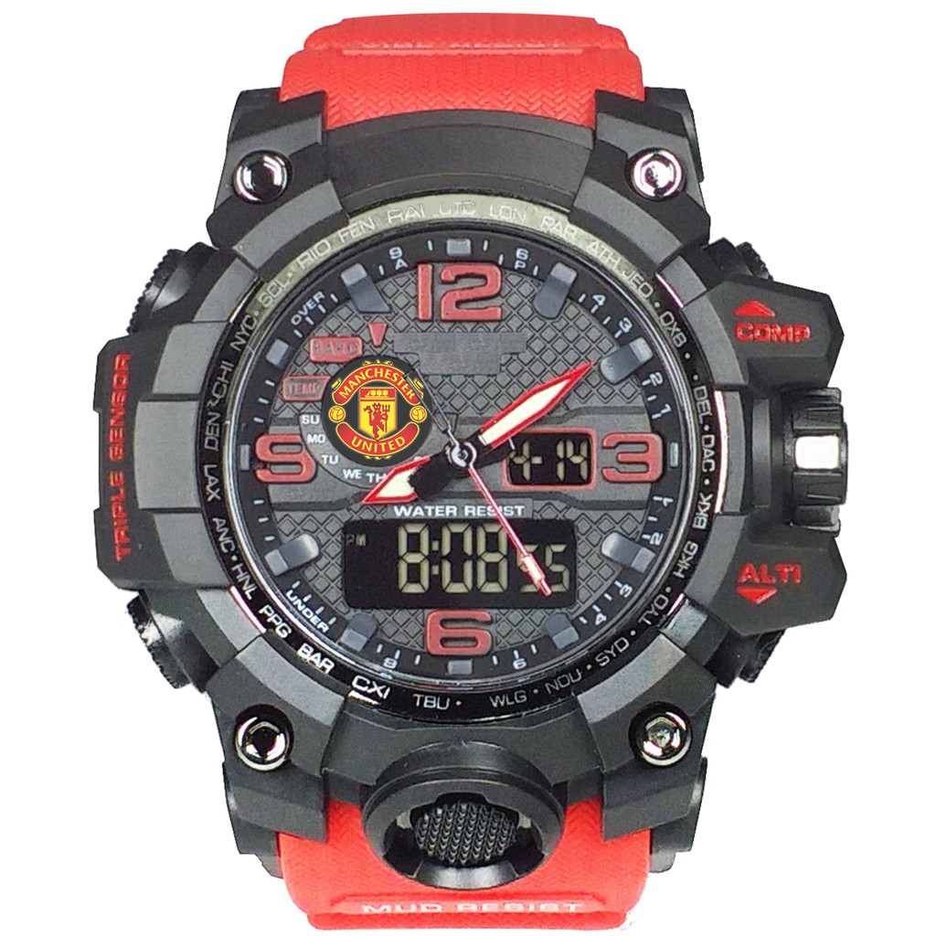 (Istimewa Bossque) Jam MU Double Time Tali Merah (Exclusive)