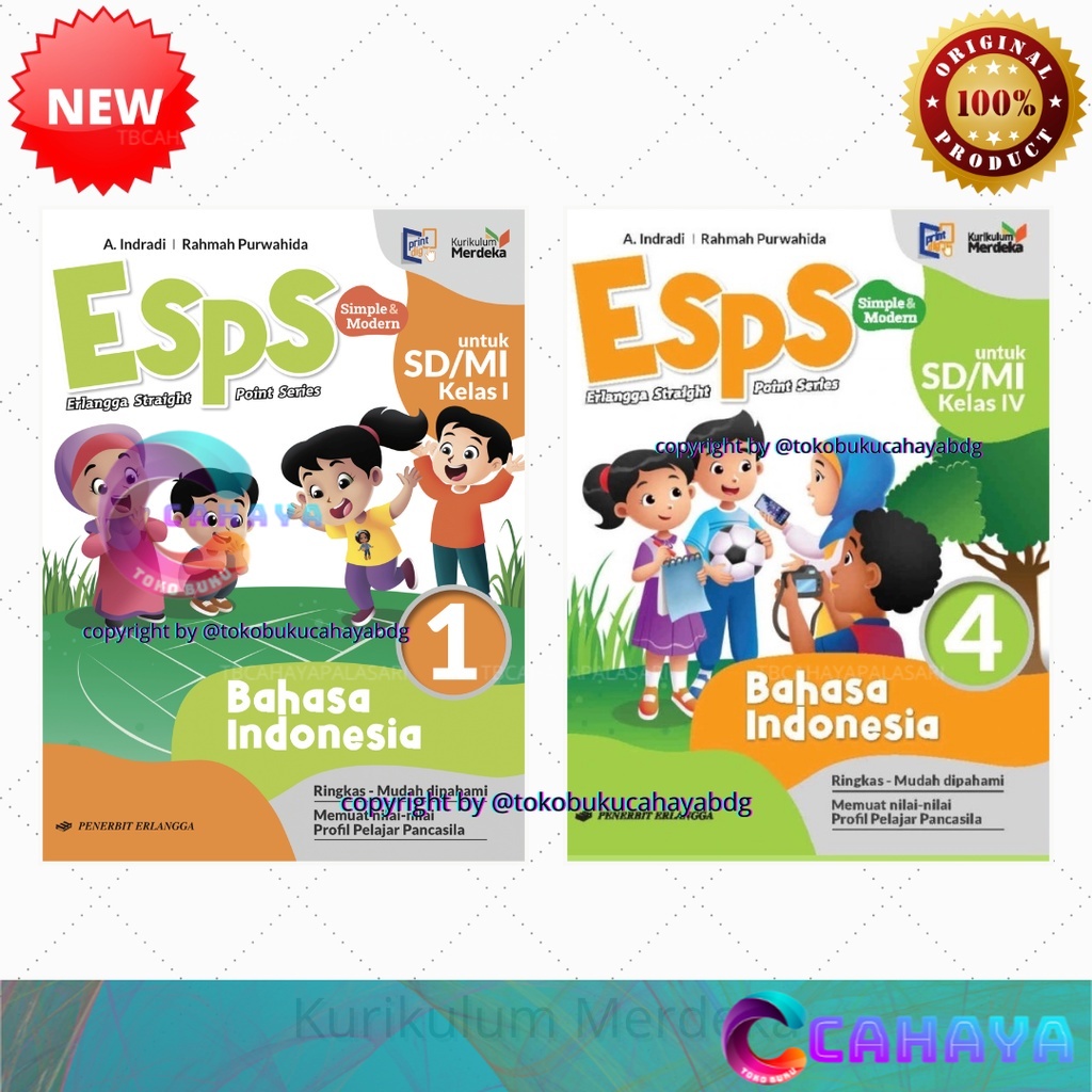 Jual BUKU ESPS BAHASA INDONESIA KELAS 1 2 3 4 5 6 SD Kurikulum Merdeka ...