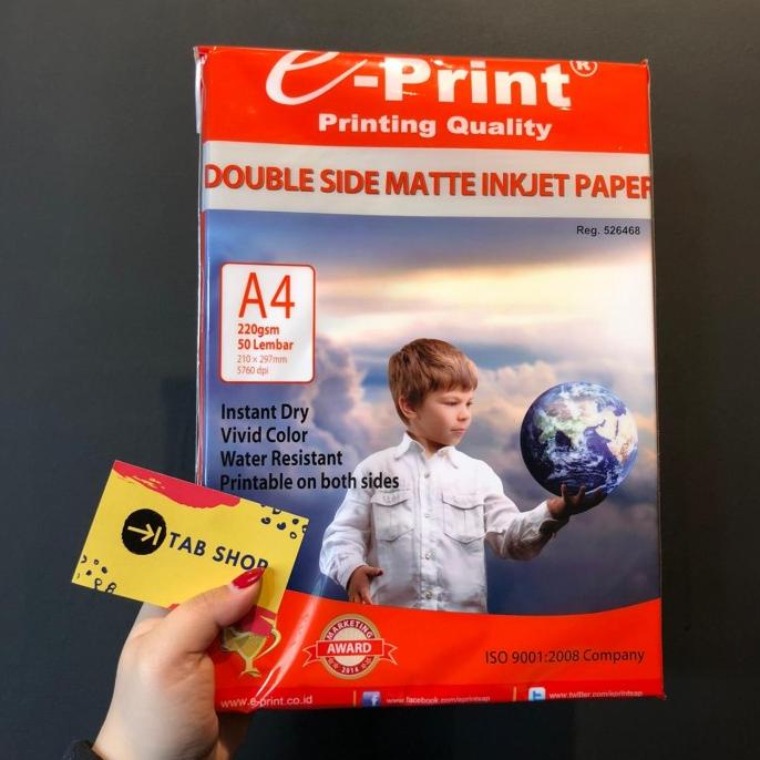 

SALE EPRINT DOUBLE SIDE MATTE INKJET PAPER KERTAS FOTO