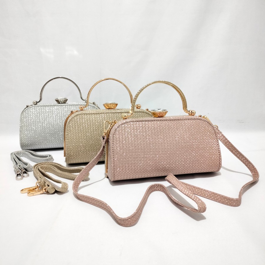 Model TerbaruTas Pesta Wanita Import Clutch Kondangan Diamond