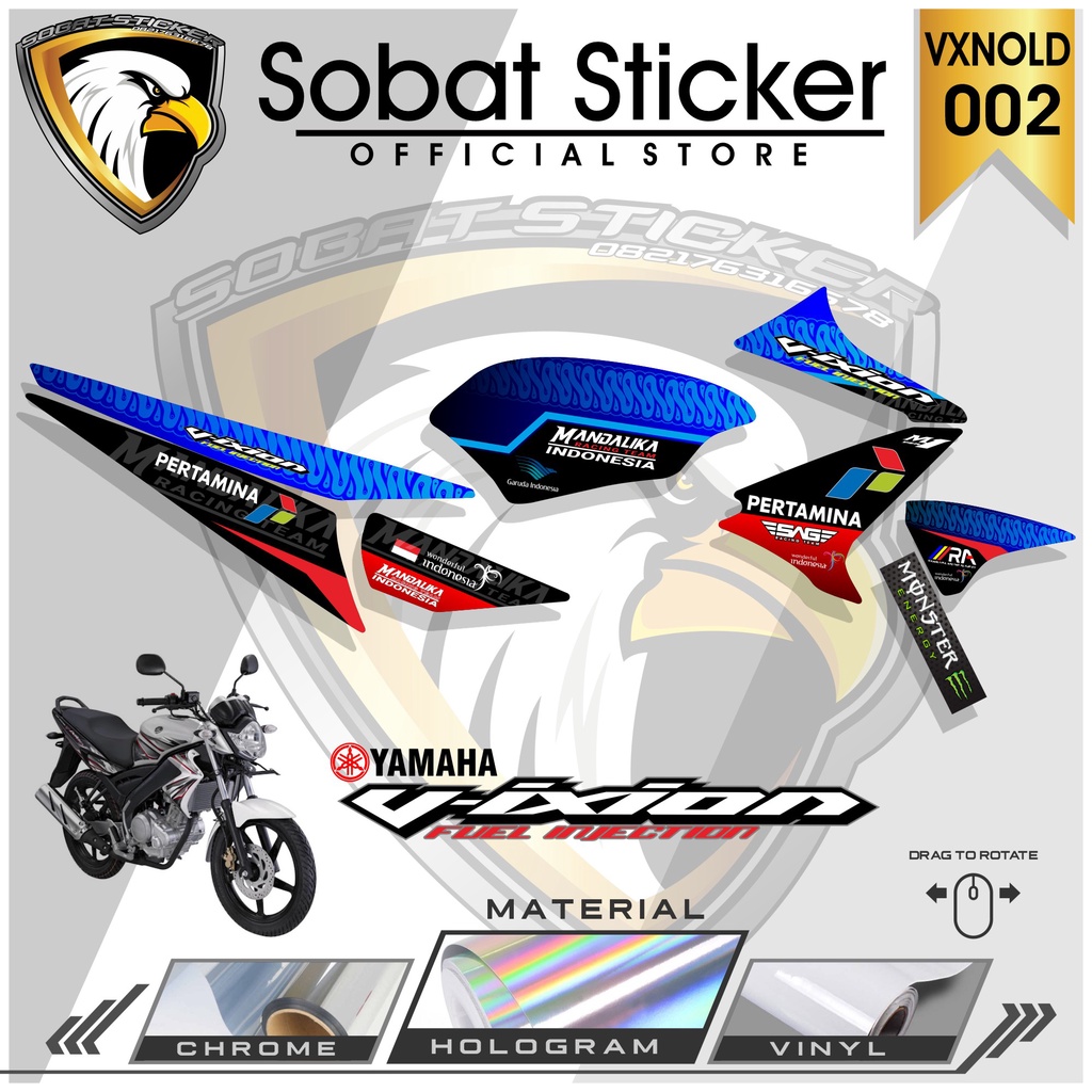 STRIPING VIXION OLD - STRIPING STICKER LIST VARIASI YAMAHA VIXION OLD MANDALIKA Terbaru 002