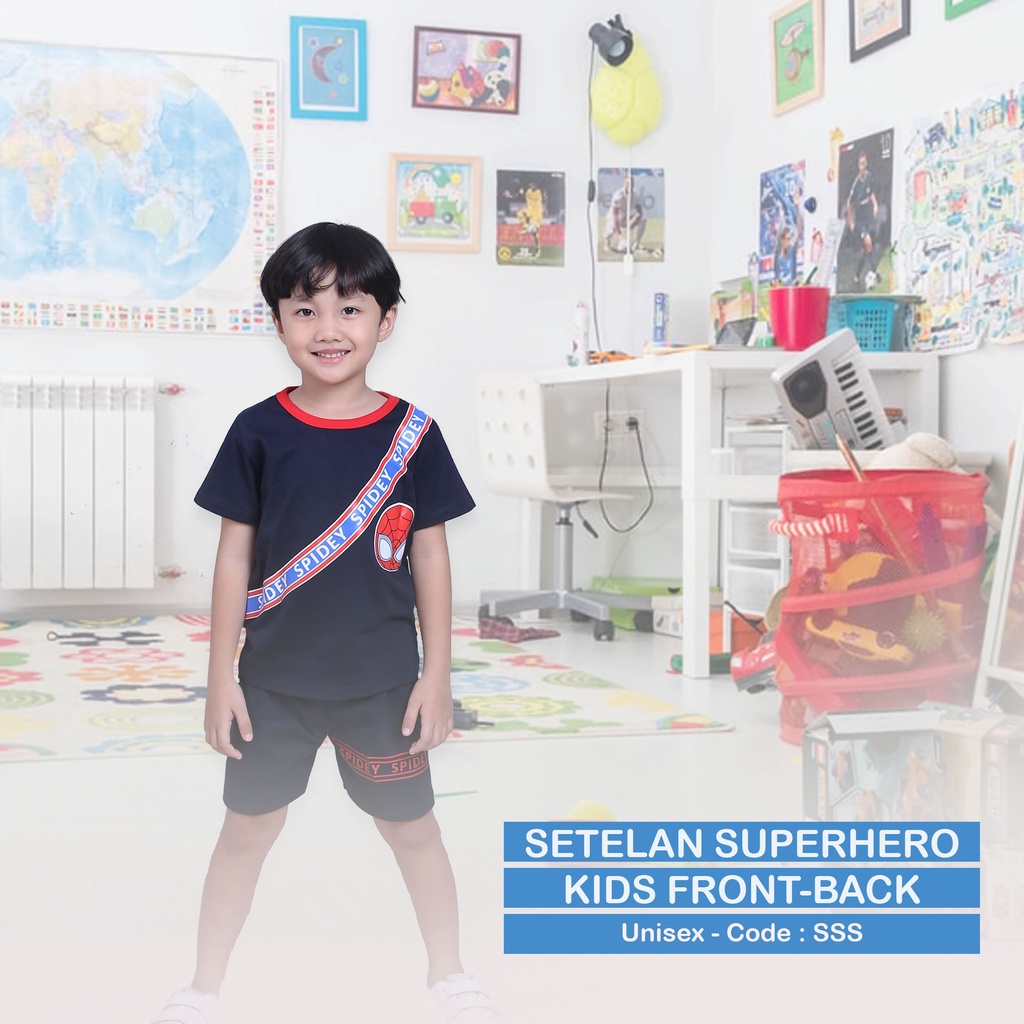 GUMKIDS BAJU ANAK COWOK 1 - 8 TAHUN SUPERHERO / SETELAN ANAK LAKI