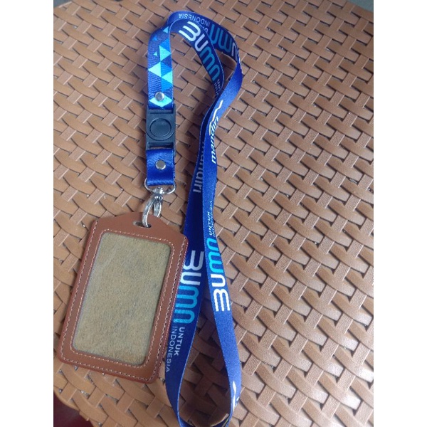

TALI ID CARD BUMN MANDIRI+CARD HOLDER KULIT