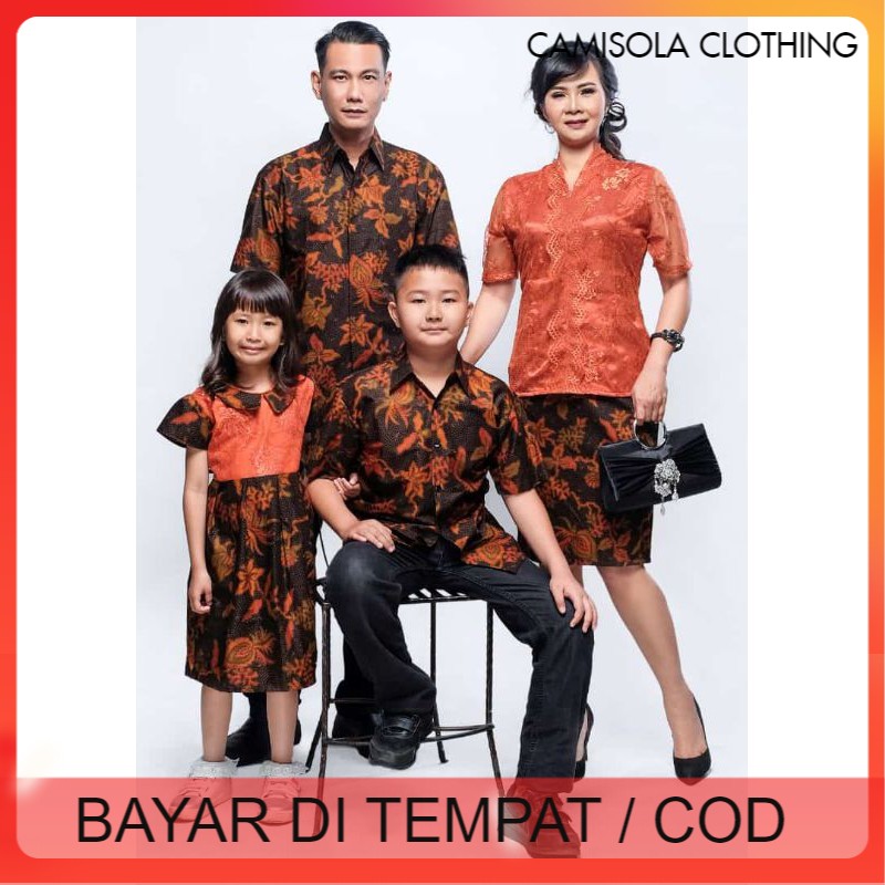 BATIK COUPLE MODERN KELUARGA TERBARU AYAH IBU ANAK BEST SELLER MURAH JUMBO SERAGAM KONDANGAN EVELYN