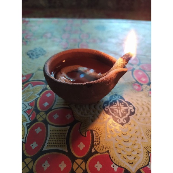 lilin / dimar kambang tanah liat (kowi pelita)
