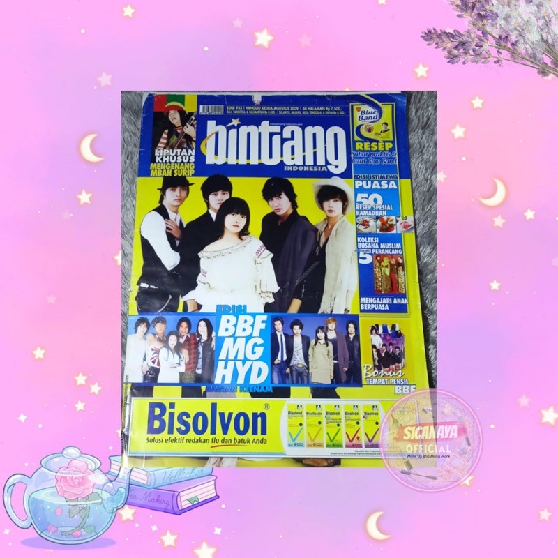 TABLOID BINTANG INDONESIA EDISI 953 AGUSTUS 2009 - BOYS BEFORE FLOWERS - MBAH SURIP