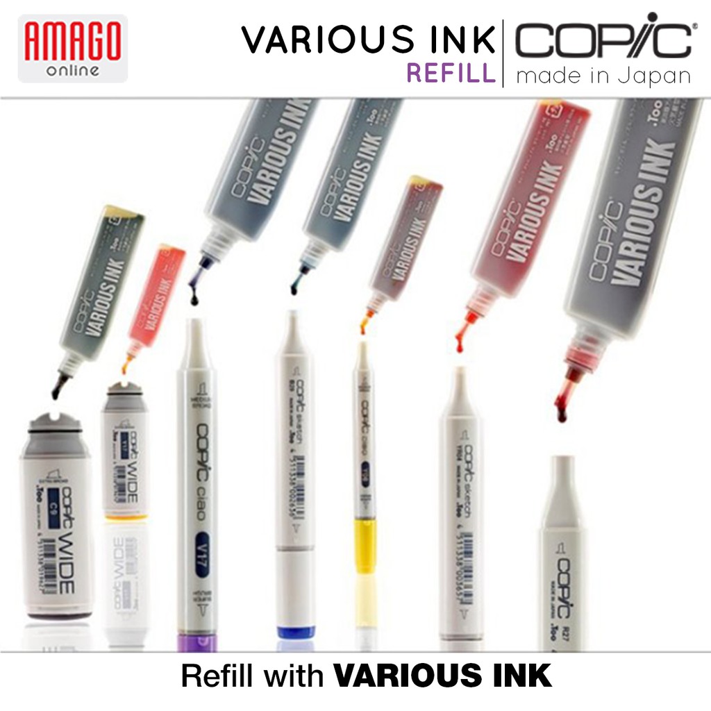 COPIC Various Ink - Refill Copic - CVI - 25 Ml - Tinta Isi Ulang COPIC