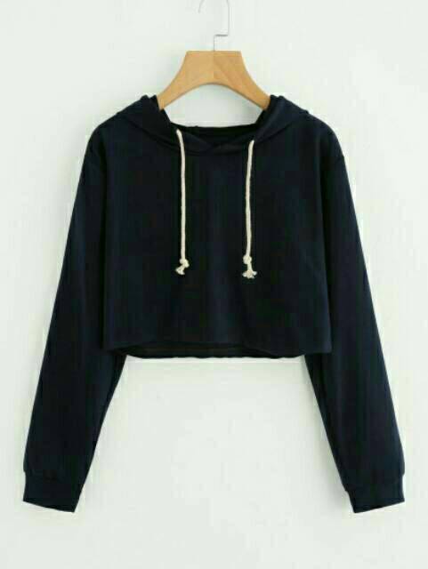 JAYA.Co Sweater Hoodie CROP BASIC 6 Warna