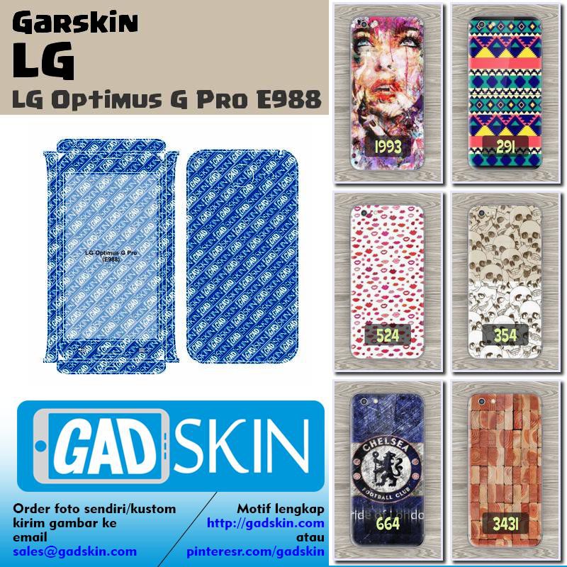 Garskin LG LG Optimus G Pro E988 istimewa bisa motif sendiri
