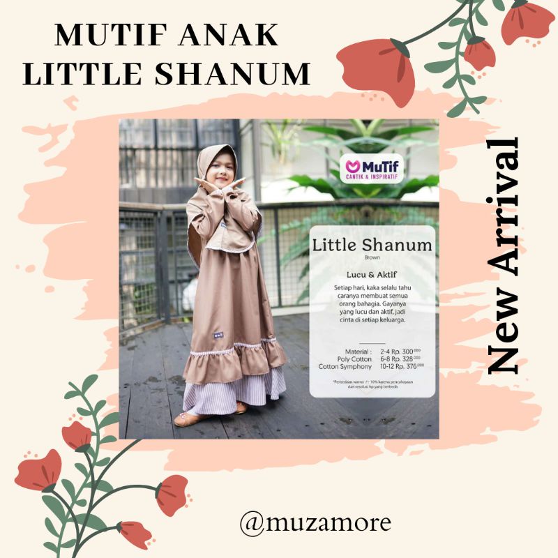 MUTIF GAMIS ANAK LITTLE SHANUM