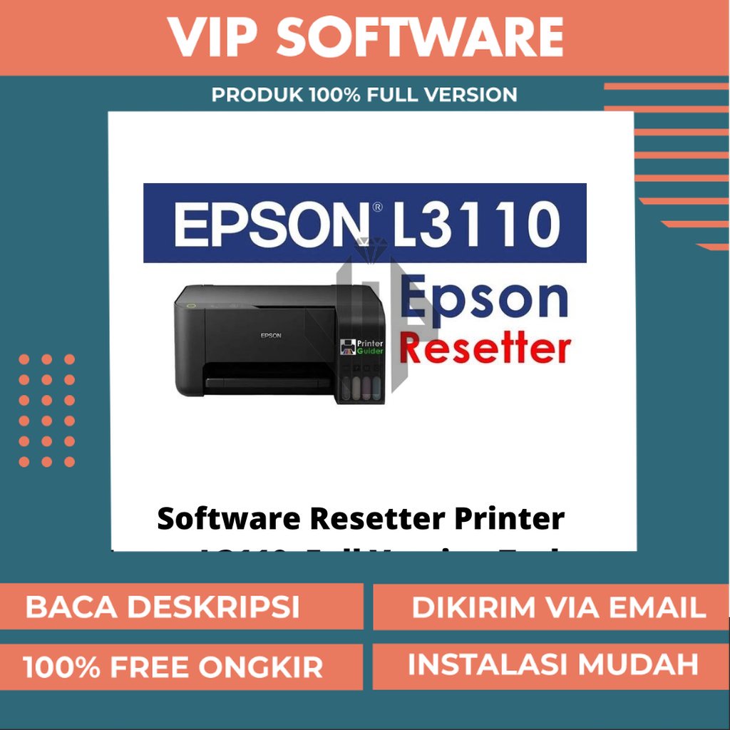 Resetter Printer Epson L3110 Reset L31110 Terbaru PRO Plus Ap