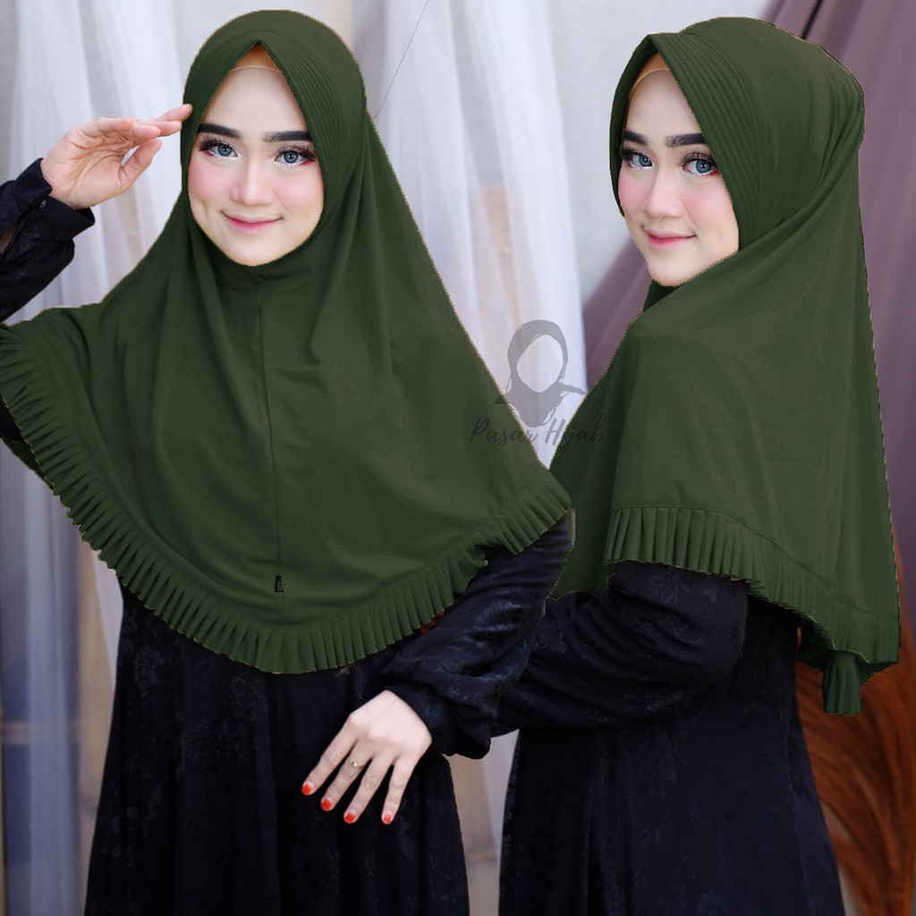 Jilbab Instan Nuri L Hijab Instan Jersey Premium Kerudung Bergo Pasar Hija'b