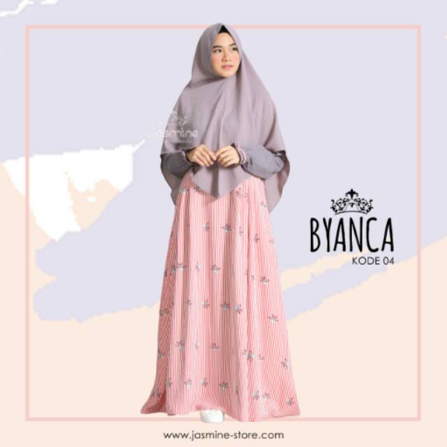 Gamis Byanca Dress by Jasmine Kode 04 Salem