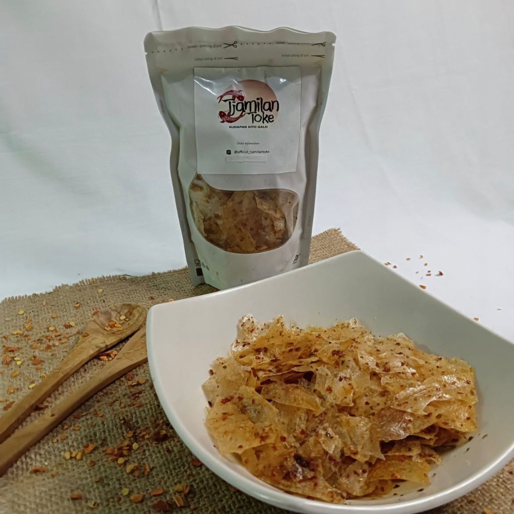 

Keripik Kaca Varian Pedas Tjamilan Toke