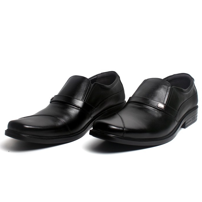 Sepatu Pantofel Pria Kulit Asli Rasheda K 03 Formal Shoes Slipon All Size