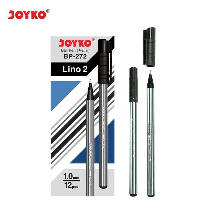 

TERBARU Ball Pen Pulpen Pena Joyko BP-272 Lino 2 1.0 mm 1 Box 12 Pcs