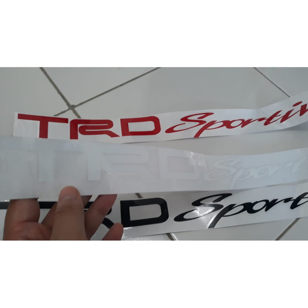 variasi mobil sticker body samping TRD Sportivo