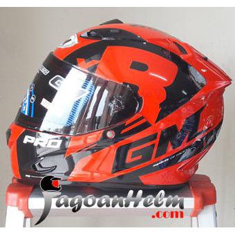 GM Helm Race Pro ZR650 Dark Single Visor Motif RacePRO